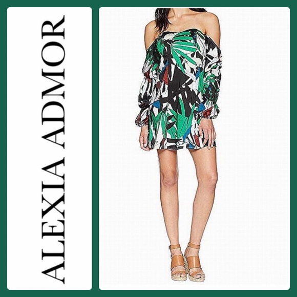 🌿Alexia Admor Tropical Off-Shoulder Sheath Dress - Picture 6 of 6